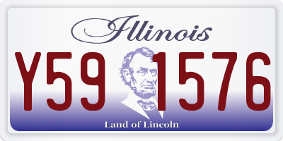 IL license plate Y591576
