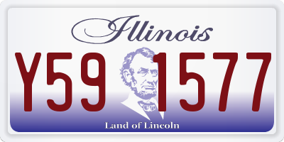 IL license plate Y591577