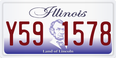 IL license plate Y591578