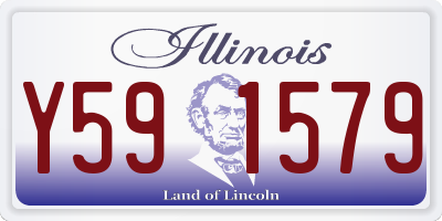 IL license plate Y591579