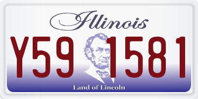 IL license plate Y591581