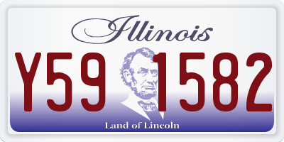 IL license plate Y591582