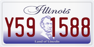 IL license plate Y591588