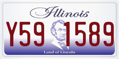 IL license plate Y591589