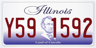 IL license plate Y591592
