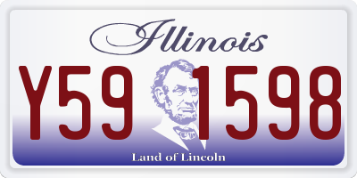 IL license plate Y591598
