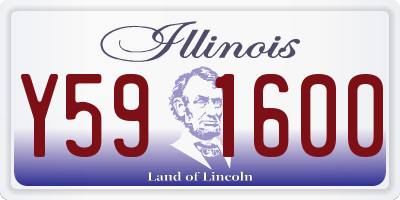 IL license plate Y591600
