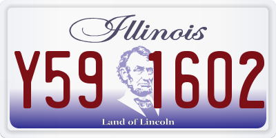 IL license plate Y591602
