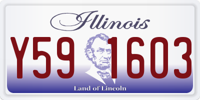 IL license plate Y591603