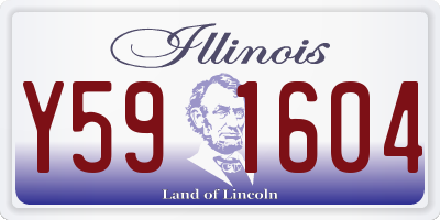 IL license plate Y591604