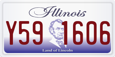 IL license plate Y591606