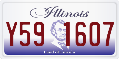 IL license plate Y591607