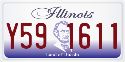 IL license plate Y591611