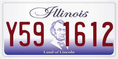 IL license plate Y591612