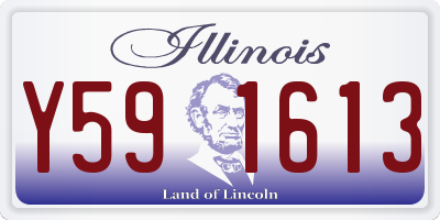 IL license plate Y591613