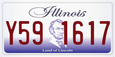 IL license plate Y591617