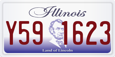 IL license plate Y591623