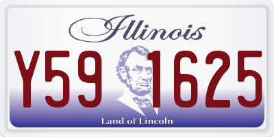 IL license plate Y591625