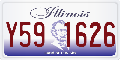 IL license plate Y591626