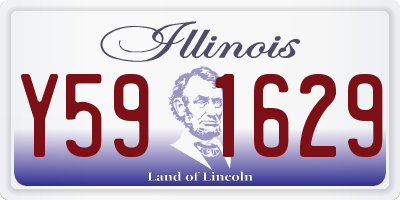 IL license plate Y591629