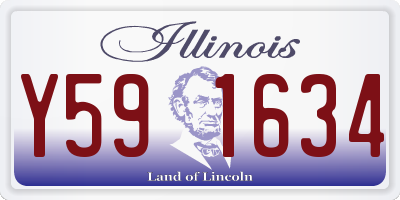 IL license plate Y591634