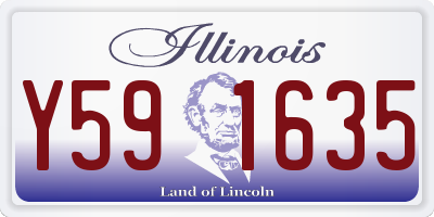 IL license plate Y591635