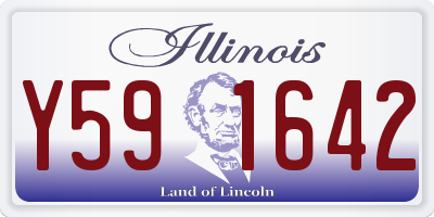 IL license plate Y591642