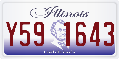 IL license plate Y591643