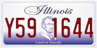 IL license plate Y591644