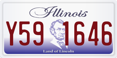 IL license plate Y591646