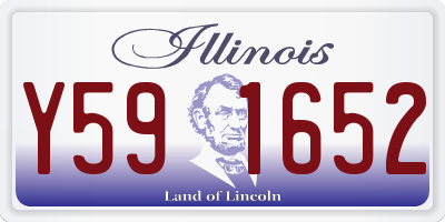 IL license plate Y591652