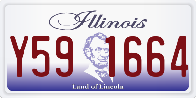 IL license plate Y591664