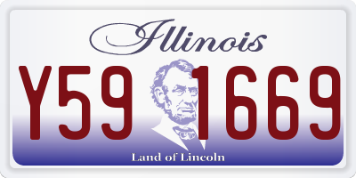 IL license plate Y591669