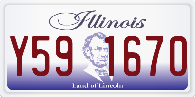 IL license plate Y591670