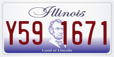 IL license plate Y591671