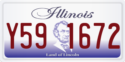 IL license plate Y591672