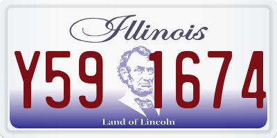 IL license plate Y591674