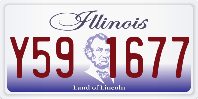 IL license plate Y591677