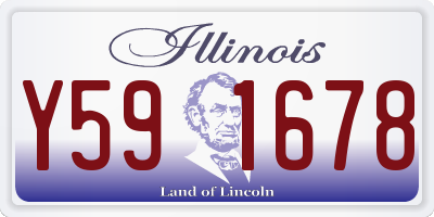IL license plate Y591678