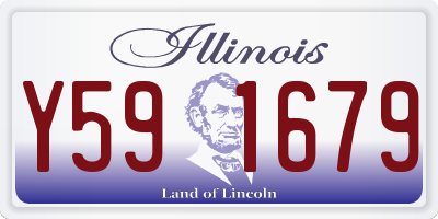 IL license plate Y591679