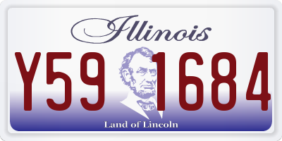 IL license plate Y591684