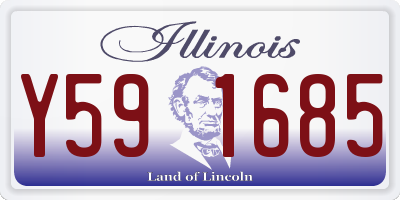 IL license plate Y591685