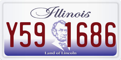 IL license plate Y591686