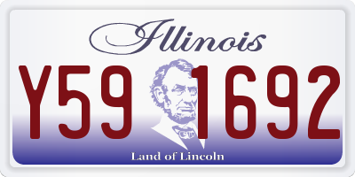 IL license plate Y591692
