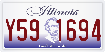 IL license plate Y591694