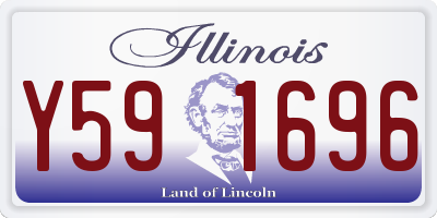 IL license plate Y591696