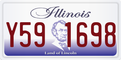 IL license plate Y591698