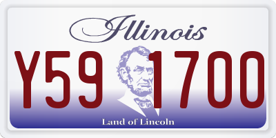 IL license plate Y591700