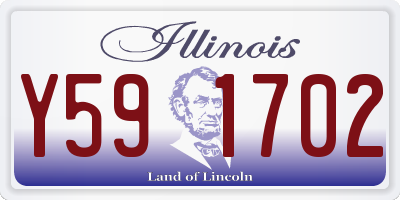 IL license plate Y591702