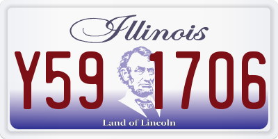 IL license plate Y591706